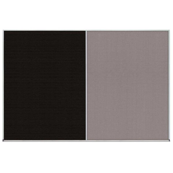 Enclosed Corkboard, 1 Door, 18"x24", 4" Fra, UV3407-BRONZE-SURF